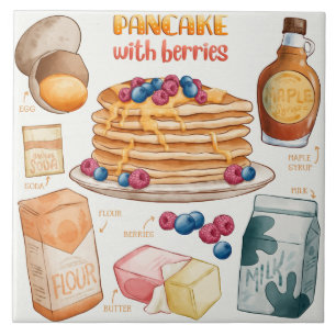 Cake Recipe Ceramic Tile