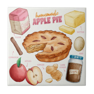 Cake Recipe Ceramic Tile