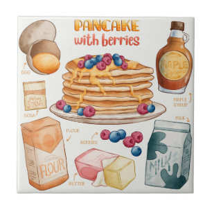 Cake Recipe Ceramic Tile