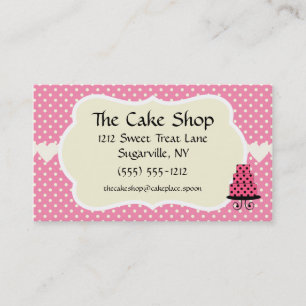 Cake Shop Baker Bakery Business Cards