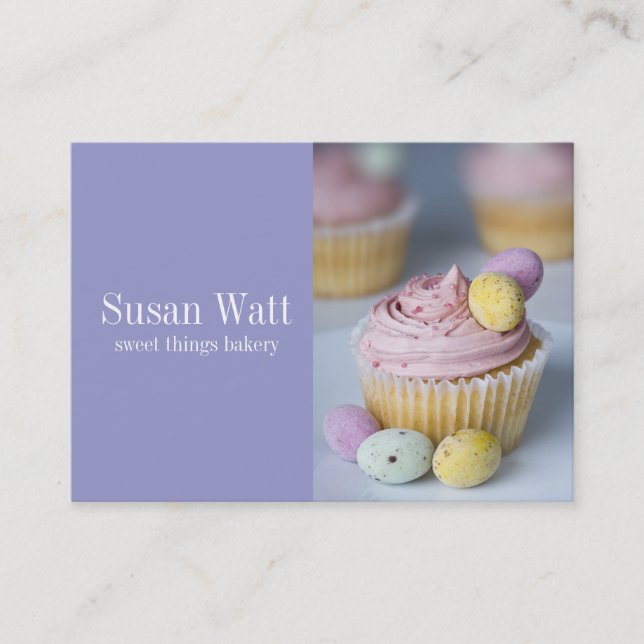 Cake Shop Bakery Business Card (Front)