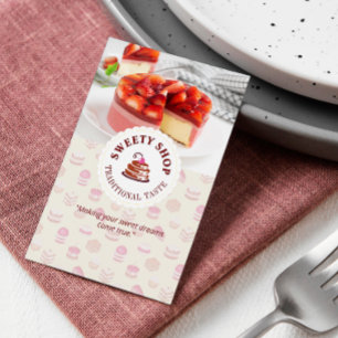 Cake Shop Business Traditional Taste Business Business Card