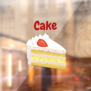 Cake Slice with Custom Name, Business or Slogan