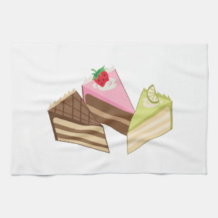 Cake Slices Tea Towel