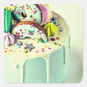 Cake Square Sticker