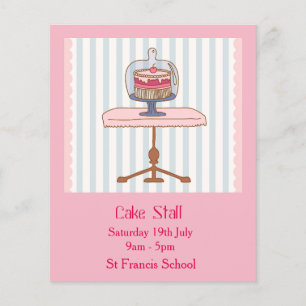 Cake Stall Bake Sale advertisement Flyer