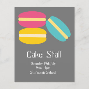 Cake Stall Bake Sale advertisement Flyer