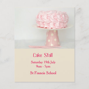 Cake Stall Bake Sale advertisement Flyer