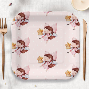 Cake & Tea Time Birthday Paper Plate