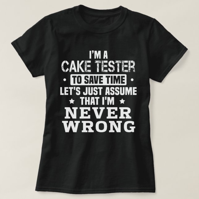 Cake Tester T-Shirt (Design Front)