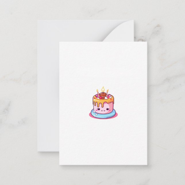 Cake theme, cake design, cute cake card (Front)