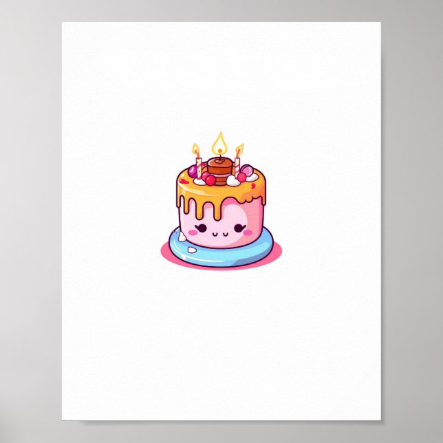 Cake theme, cake design, cute cake poster (Front)