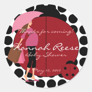 Cake Topper Sticker Ladybug