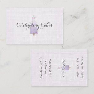Cake water colour Business Card