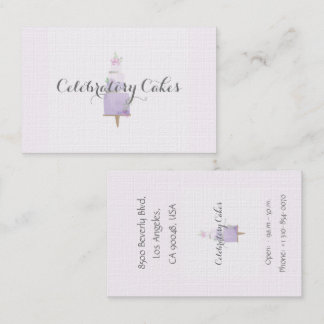 Cake water colour Business Card