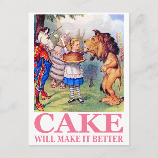 CAKE WILL MAKE IT BETTER POSTCARD (Front)