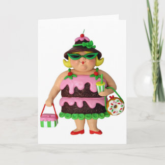 Cake Woman Card