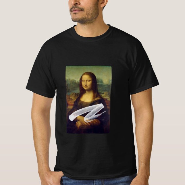Caked Mona Lisa  T-Shirt (Front)