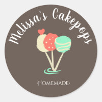 Cakepop with Sprinkles Logo Homemade Bakery Swirls
