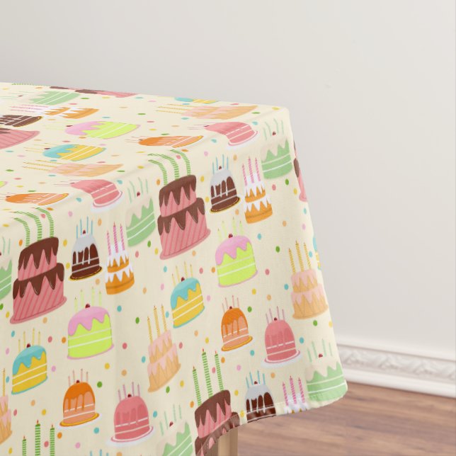 Cakes and Candles Tablecloth (In Situ)