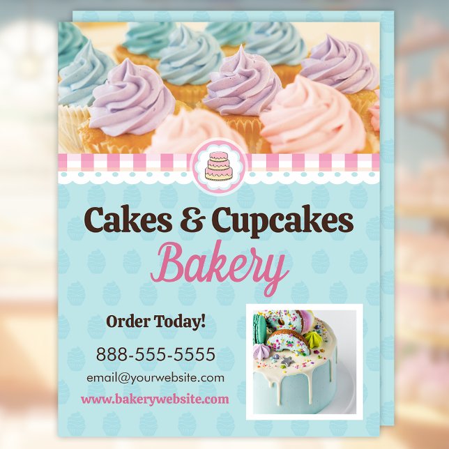 Cakes and Cupcakes Bakery Flyer Template (Creator Uploaded)