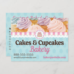 Cakes and Cupcakes Bakery Postcard