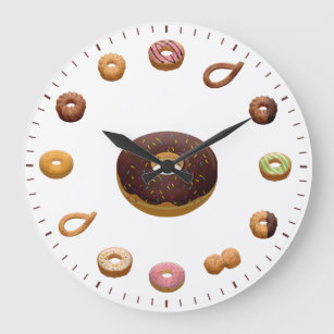 Cakes and Donuts Themed Large Clock