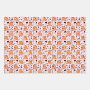 Cakes And Pastries Wrapping Paper Sheet