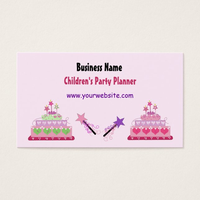 Cakes and Wands Children's Party Planner (Front)