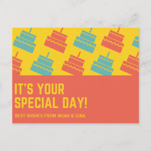 Cakes Birthday Postcard
