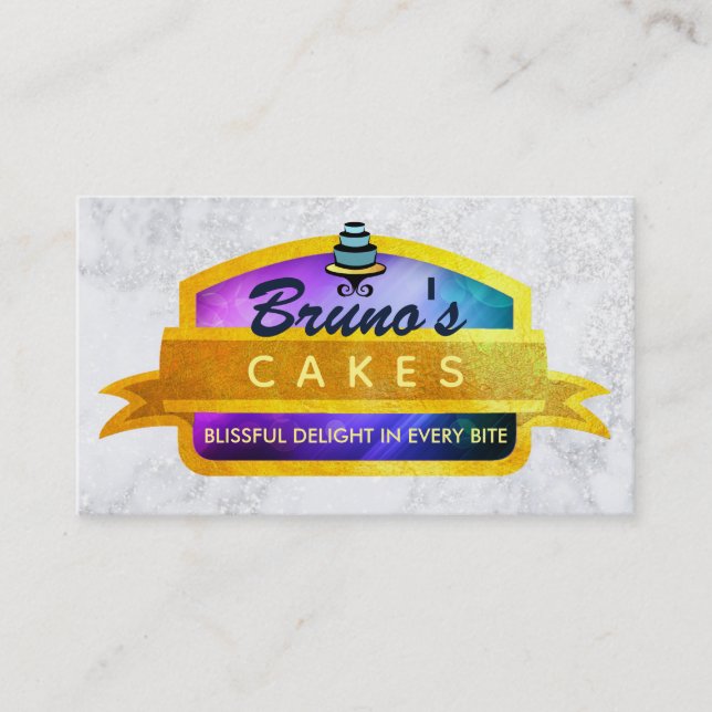 Cakes Slogans Business Cards (Front)