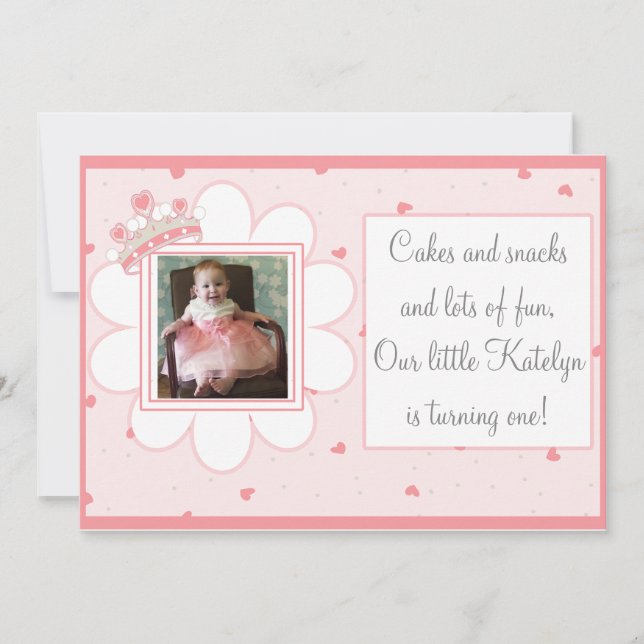 Cakes & Snacks and Lots of Fun, First Birthday Invitation (Front)