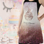 Cakes & Sweets Cupcake Desserts sweets Apron<br><div class="desc">Cakes & Sweets Cupcake Desserts Cookbook with hand drawn cupcake with cherry on top</div>