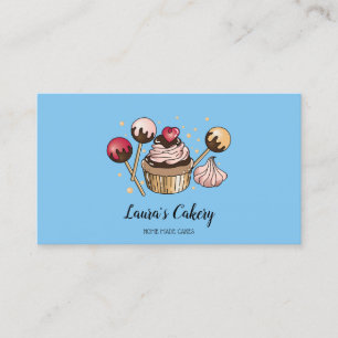 Cakes & Sweets Cupcake Home Bakery Pastry Sweets Business Card