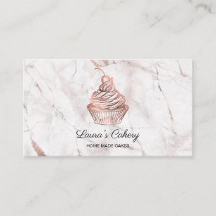 Cakes & Sweets Cupcake Home Bakery Rustic Vintage Business Card