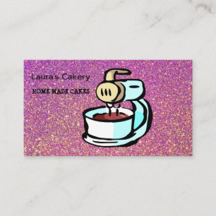 Cakes & Sweets  Home Bakery Dripping Gold B Business Card