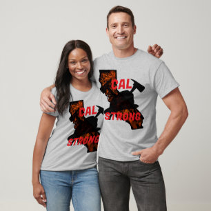 CAL FIRE STRONG AX HELMENT Blk  T-Shirt