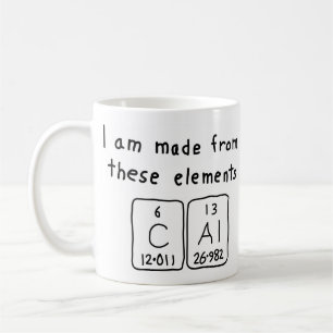 Cal periodic table name mug