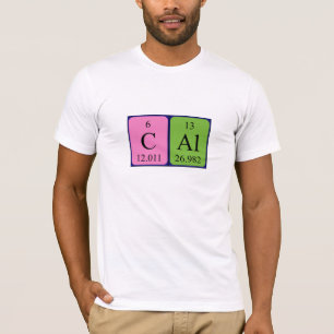 Cal periodic table name shirt