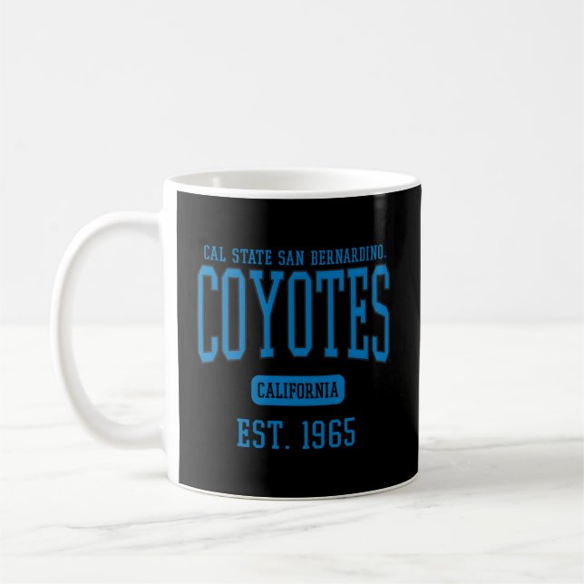 Cal State San Bernardino Csusb Coyotes Est Date Coffee Mug (Left)