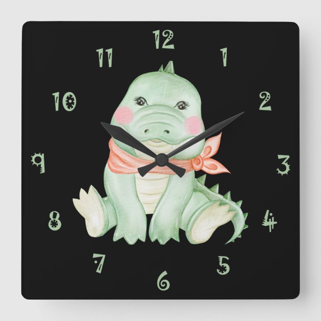 Cal The Crocodile Wall Clock (Front)