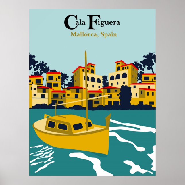 Cala Figuera, Mallorca, Spain Poster (Front)