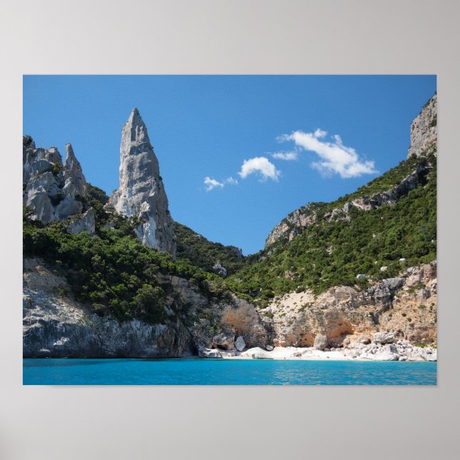 Cala Goloritze beach, Sardinia poster (Front)