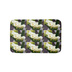cala lilies bath mat