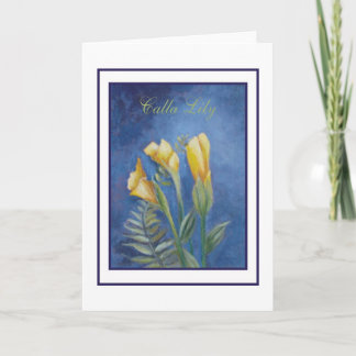 cala lily card
