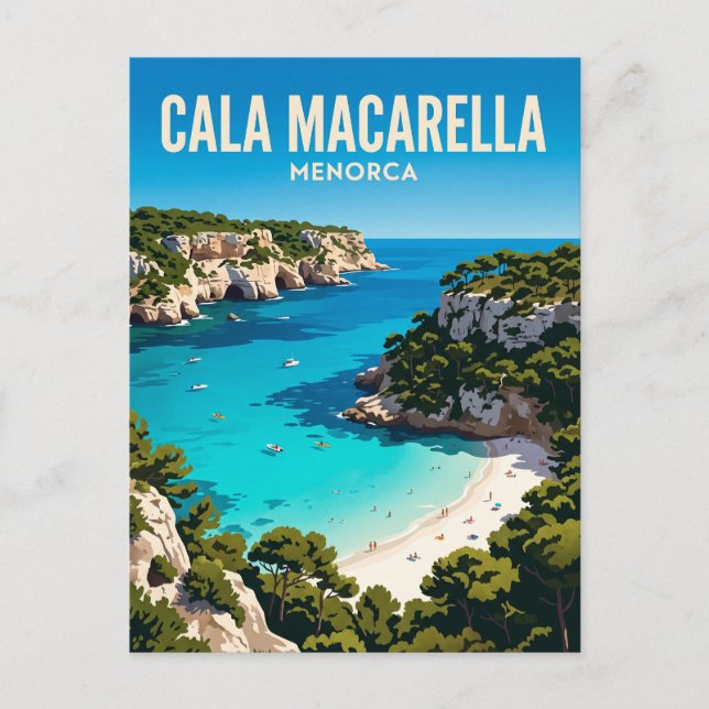 Cala Macarella Spain Postcard (Front)