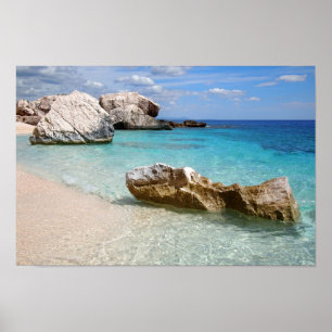 Cala Mariolu beach, Sardinia poster