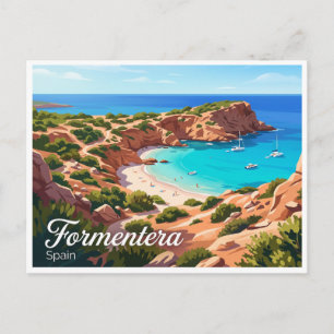 Cala Saona Formentera Spain Postcard