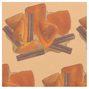 Calabaza en Tacha Mexican Candied Pumpkin Dessert Fabric