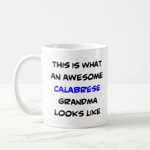 calabrese grandma, awesome coffee mug